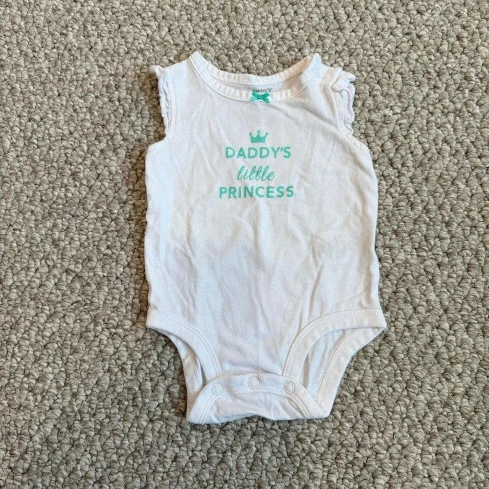 Carters Girls Daddys Little‎ Princess Outfit Set Size 3 Months
